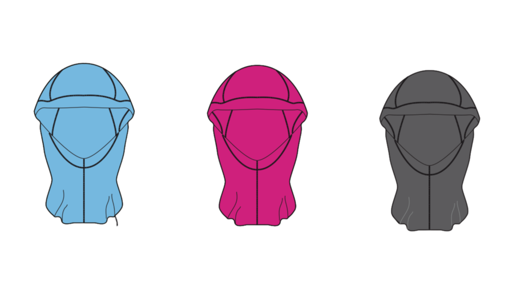 Mix balaclavas 100% merino wool Colorido Kids